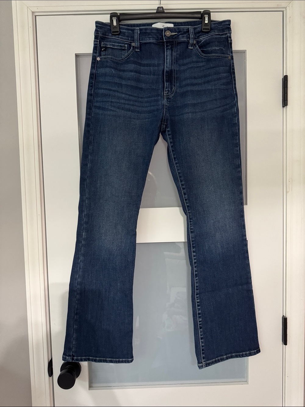 KanCan Women's Boot Cut Jeans - Dark Blue Denim